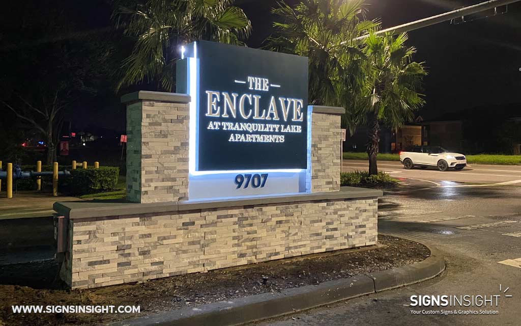 Cabinet Monument Signs for your community by Signs Insight in Tampa, FL